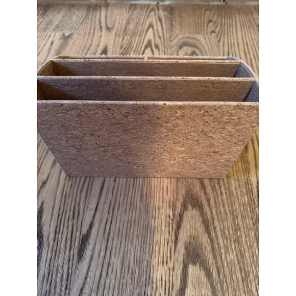 CORK 4 Compartment Desk Letter Organizer - Picture 5 of 8